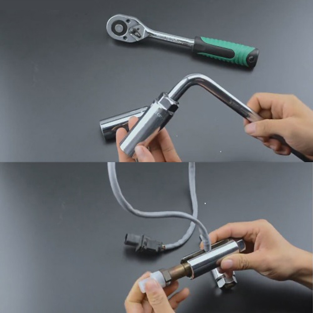 7/8'' 22mm O2 Oxygen Sensor Socket Removal Tool Side Wire Cutout 1/2" Drive