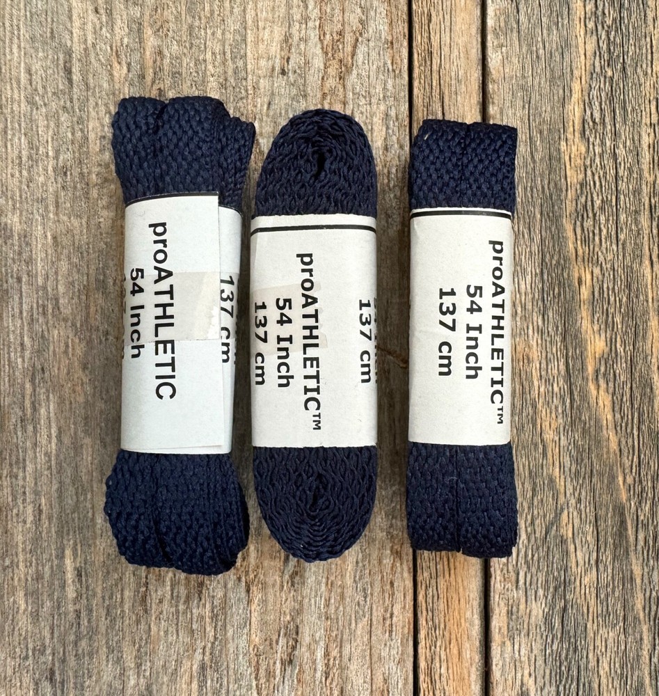 FLAT Shoelaces 54" - One Pair Athletic Sneaker Shoe Lace Strings -Textured Nylon