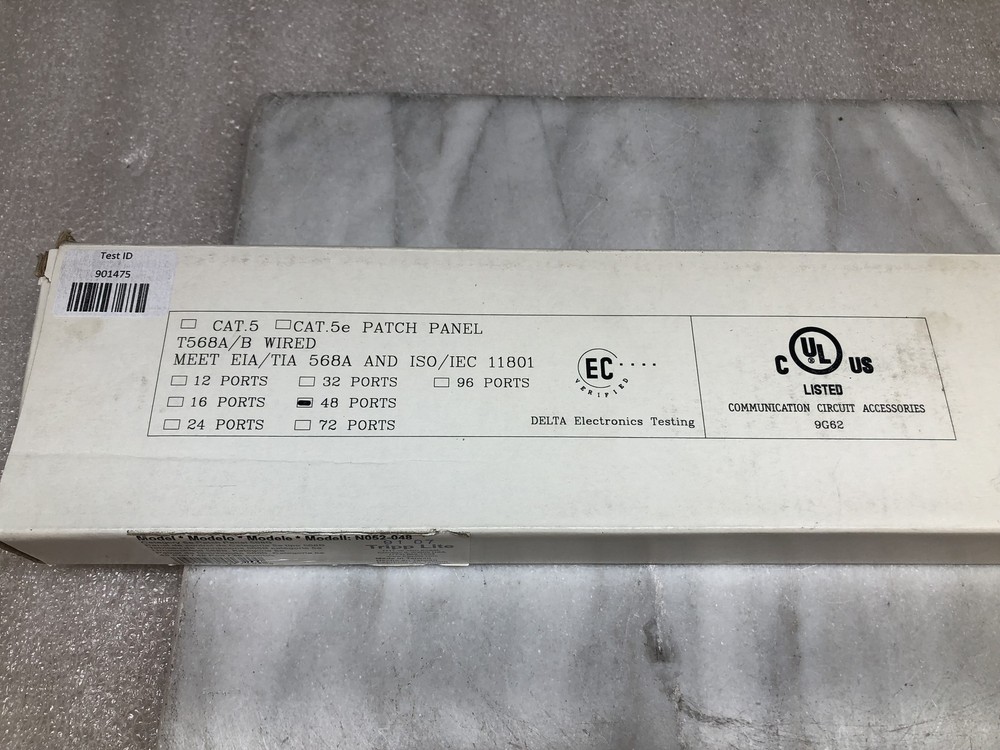 Tripp Lite Model:N052-048 Cat5e Patch Panel 568B-48 Ports OPEN BOX
