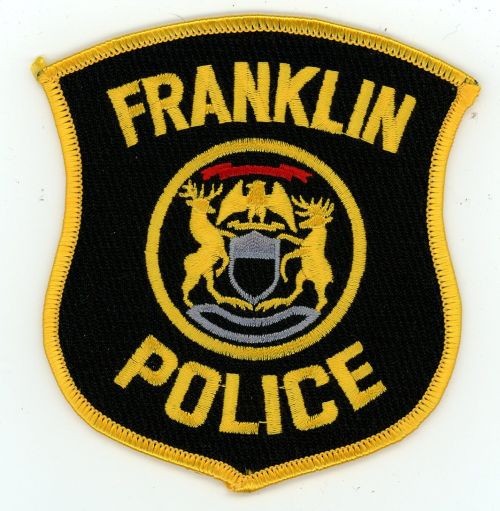 MICHIGAN MI FRANKLIN POLICE NICE SHOULDER PATCH SHERIFF