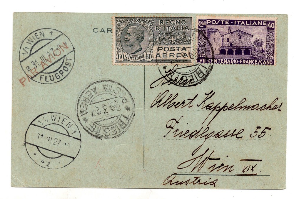 S.I.S.A. advertising postcard