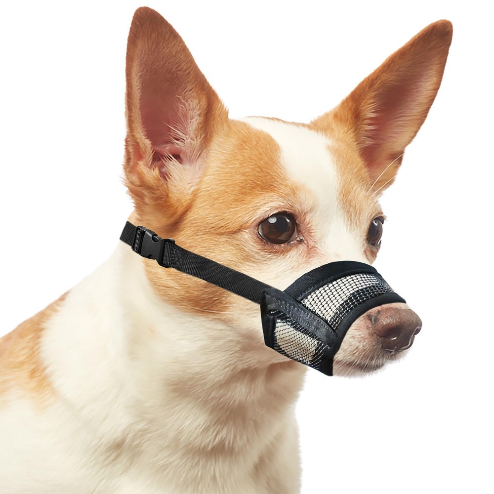 Dog Muzzle for Small Dogs – Soft Air Mesh Muzzle for Small Dog