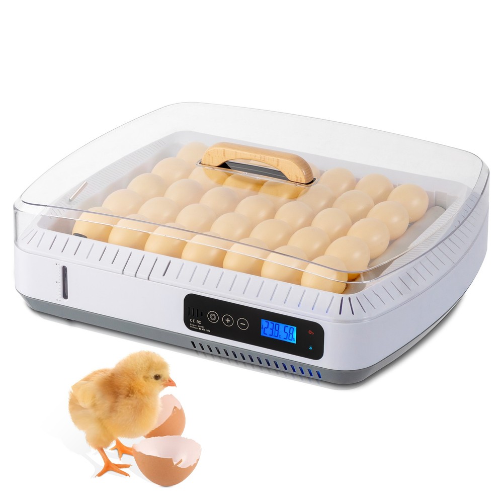 Egg Incubator Auto Turner, Temperature & Humidity Control, 35 Eggs for Chickens