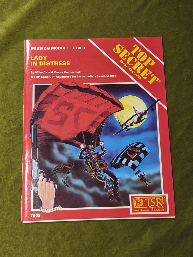 Top Secret TSR Espionage Role-Playing Game