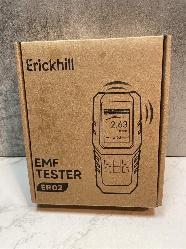 ERICKHILL ER02 EMF Meter Electromagnetic Field Radiation EF RF MF Detector Tool