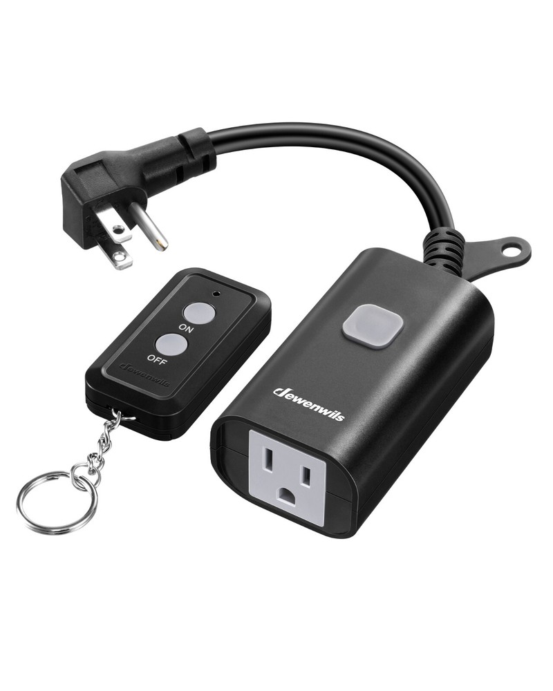 DEWENWILS Outdoor Remote Control Outlet,100FT Control Range,15A Wireless Remote