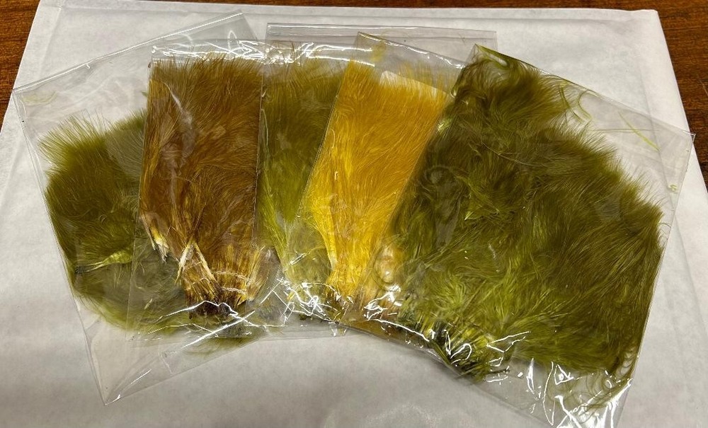 Strung Marabou Special Olive Pack 5 colours