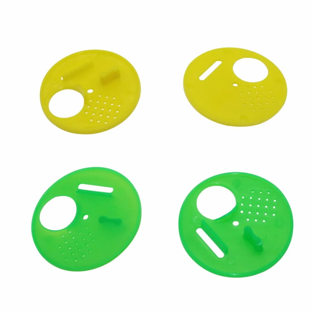 100Pcs Plastic Beehive Door Round Single Bee Exit Hive Vent Entrance Ventilation