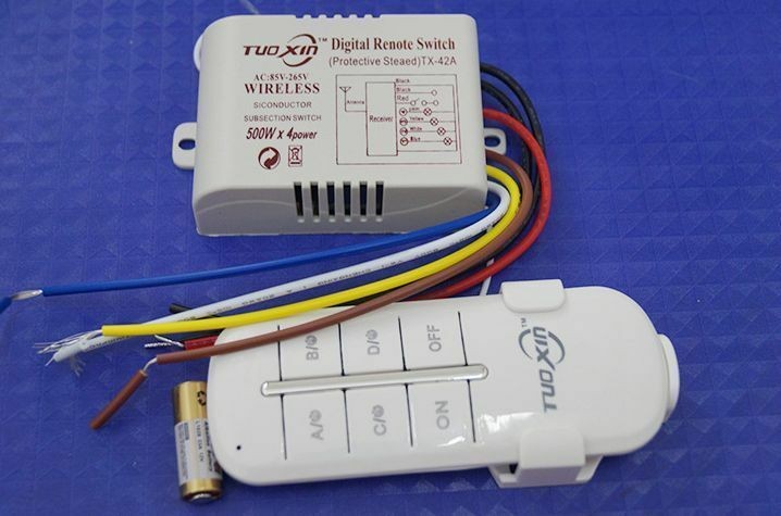 Light Lamp Digital Wireless Remote Controller Switch ON/OFF AC 110-240V 50/60Hz