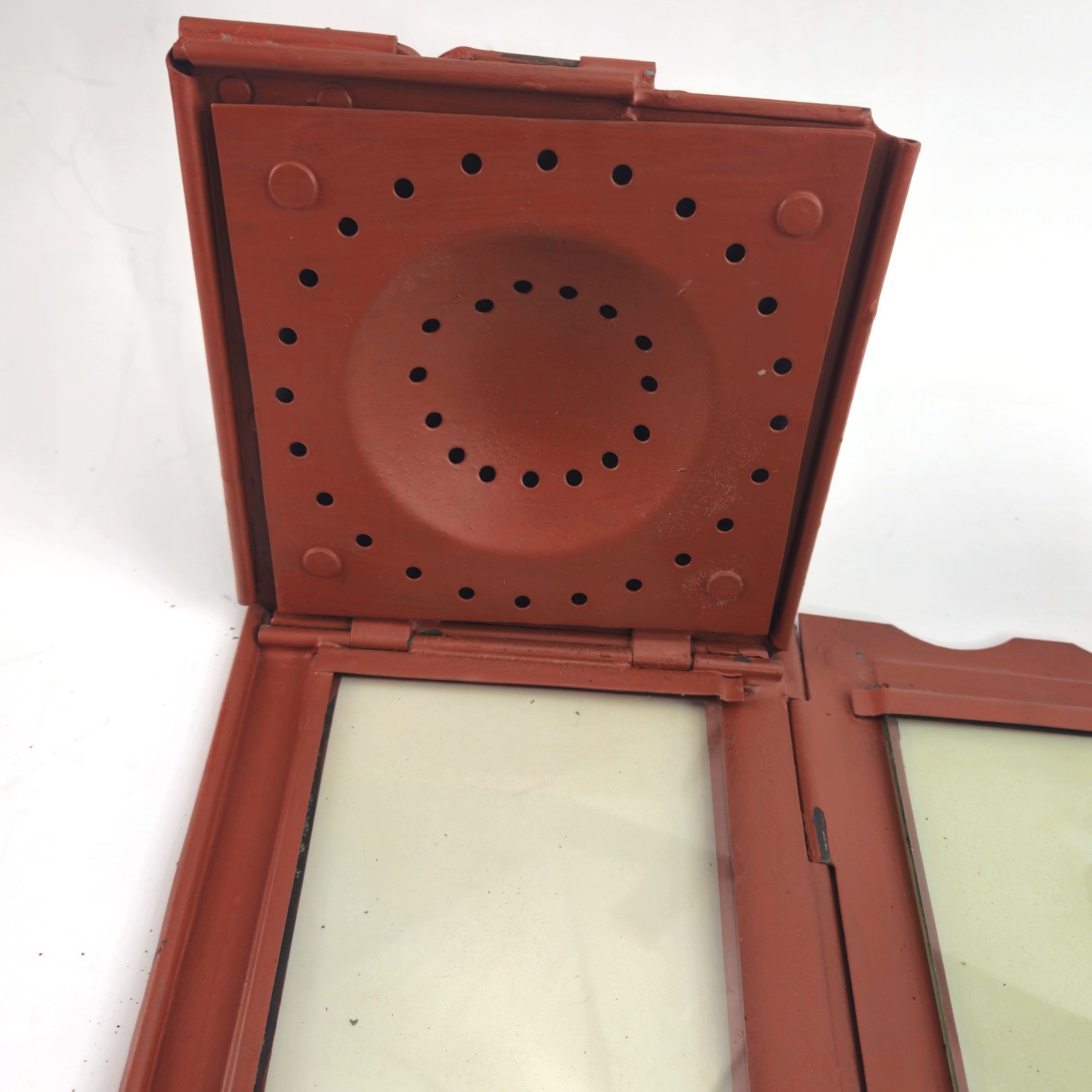 2 WWI TRENCH FOLDING CANDLE LANTERN LOT: 1914 HINKS & SON / 1915 G. POLKEY