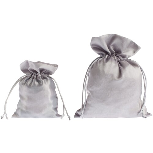 Satin Tote - Approx. 15 X 20 CM - Silver