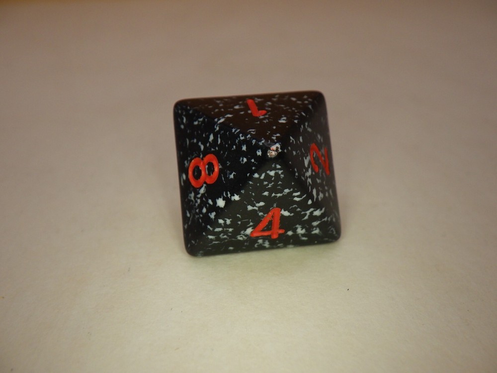 Speckled Space D8 (Eight-Sided) Doubling Cube Die Tabletop Dice RPG Roleplay
