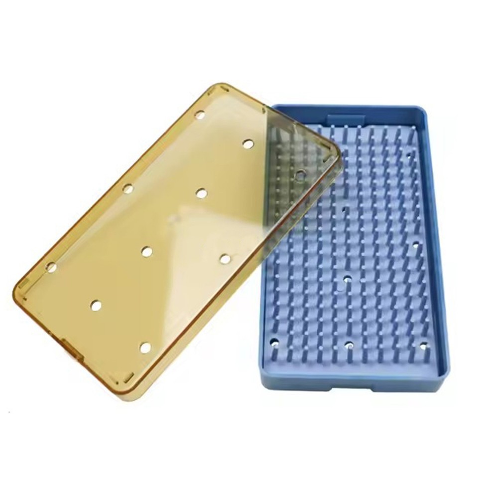 Single Layer Dental Sterilization Tray Case Silicone Disinfection Box Small Size