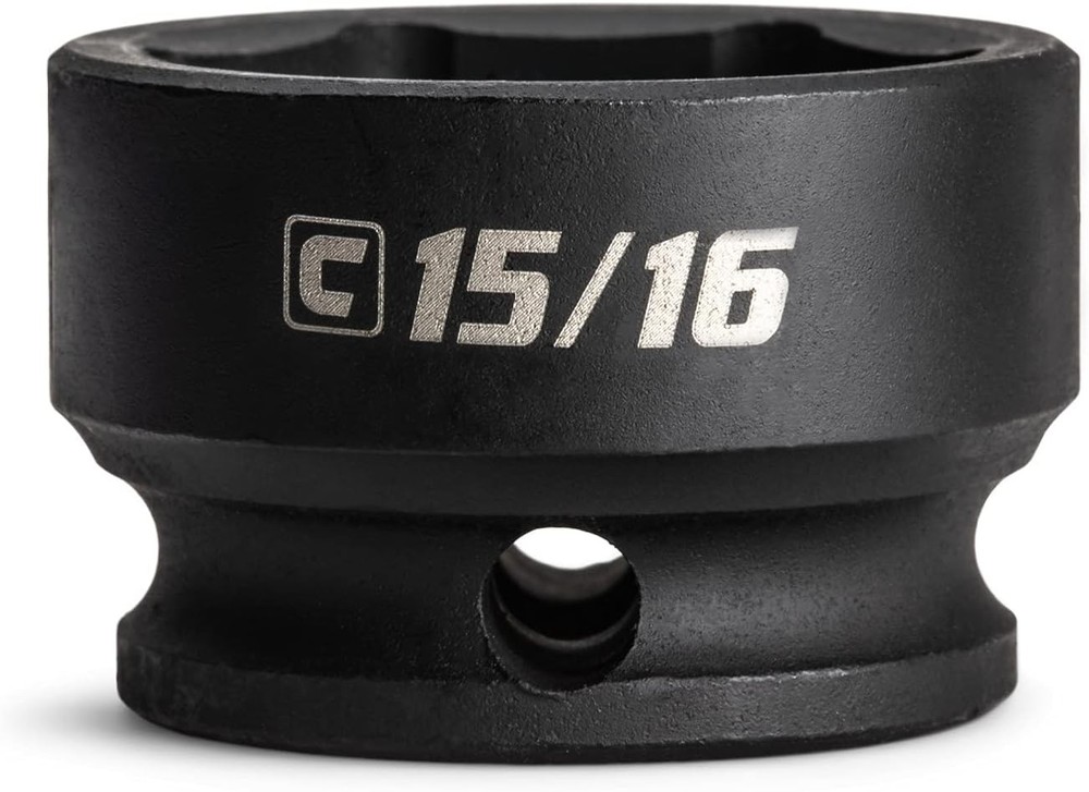 Capri Tools 15/16 in. Stubby Impact Socket, 3/8 Drive, 6 15/16-Inch