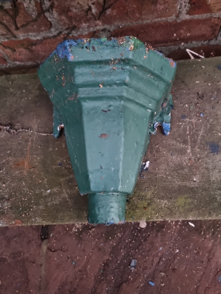 Vintage Reclaimed Cast Iron Rain Hopper garden planter