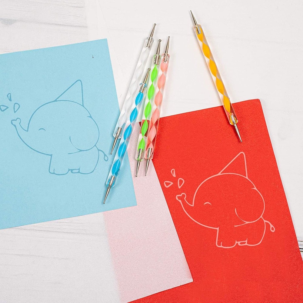 50 Sheets Carbon Paper White Graphite Transfer Tracing and