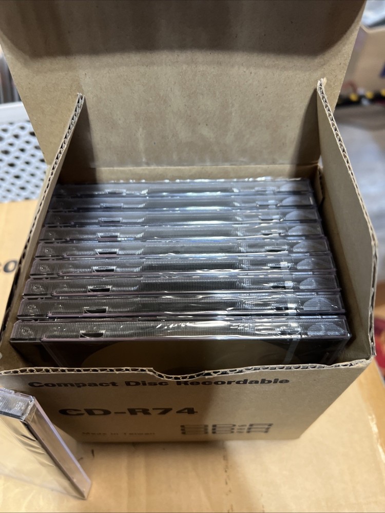 New 10 Pack Silver CD-R 74 Minute 650 MB Disc