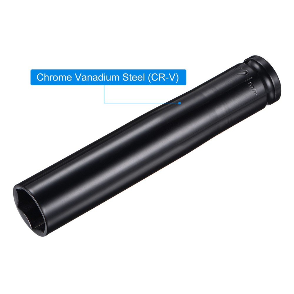 21mm Deep Impact Socket 6" Length 1/2" Drive by For Disassembly Nuts CR-V