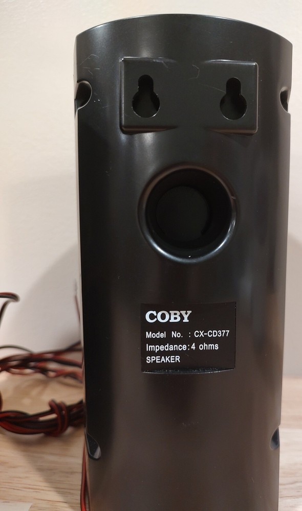 2 Coby CX-CD377 AM/FM Stereo *Replacement Speakers Only, Tested & Work*Read All