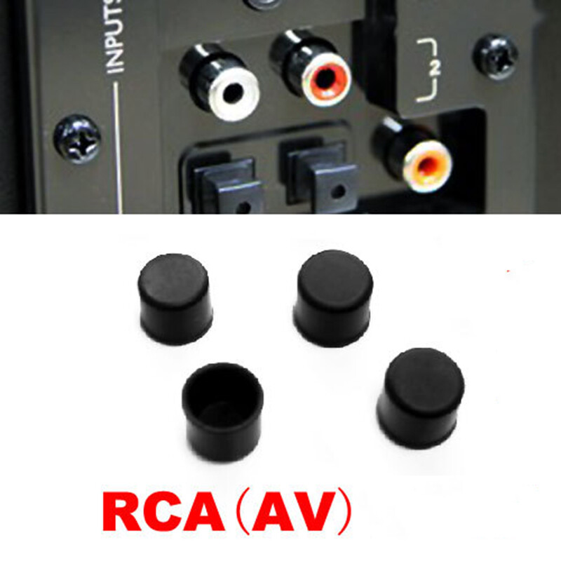 Silicone Stopper Cap Dust Protector RCA Interface Plug Cap Port Dust Covers