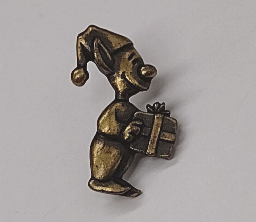 Gift Giving Elf Figure JJ Small Tack Pin