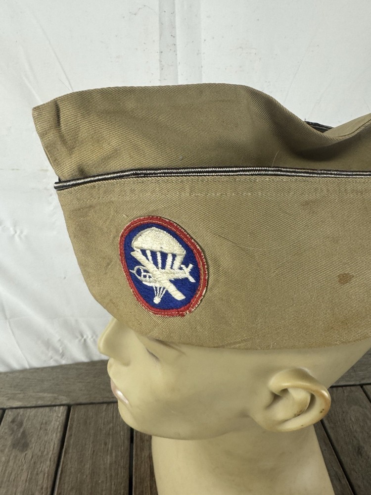 WW2 Glider Troops Khaki Garrison Cap/ Overseas Cap