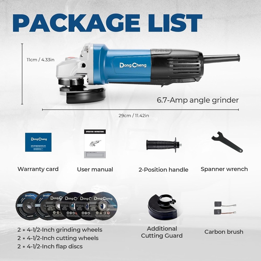 High-Speed Electric Grinder - Cutting & Grinding Wheels