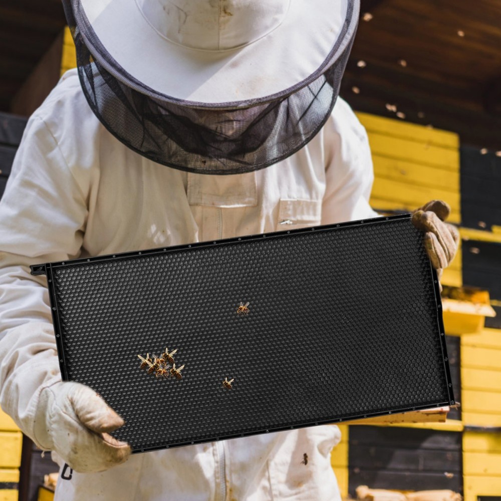 Integrated Plastic Beehive Frame with Nest Foundation for Beekeeping Efficiency