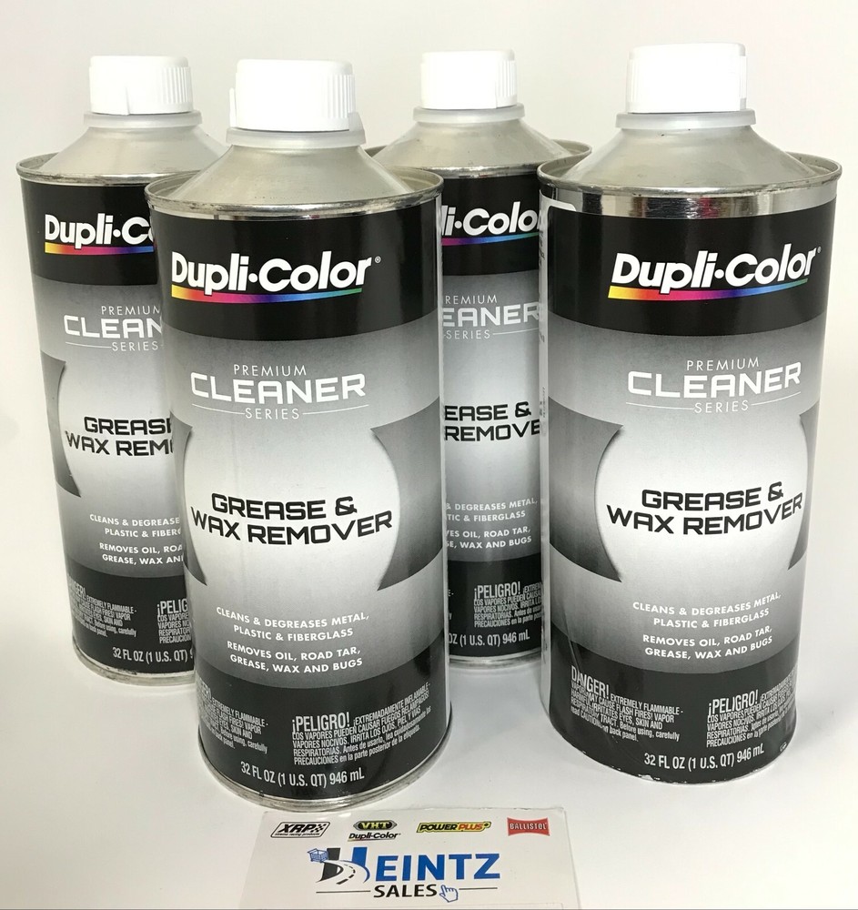 DUPLICOLOR CM541-4 PACK Premium Cleaner Series Grease and Wax Remover -1 quart