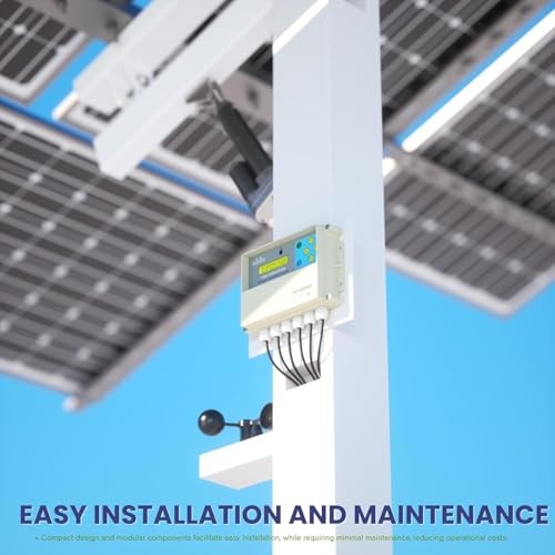 Dual-Axis Solar Tracker Controller Kit – Auto Sun Tracking with LCD, Wind