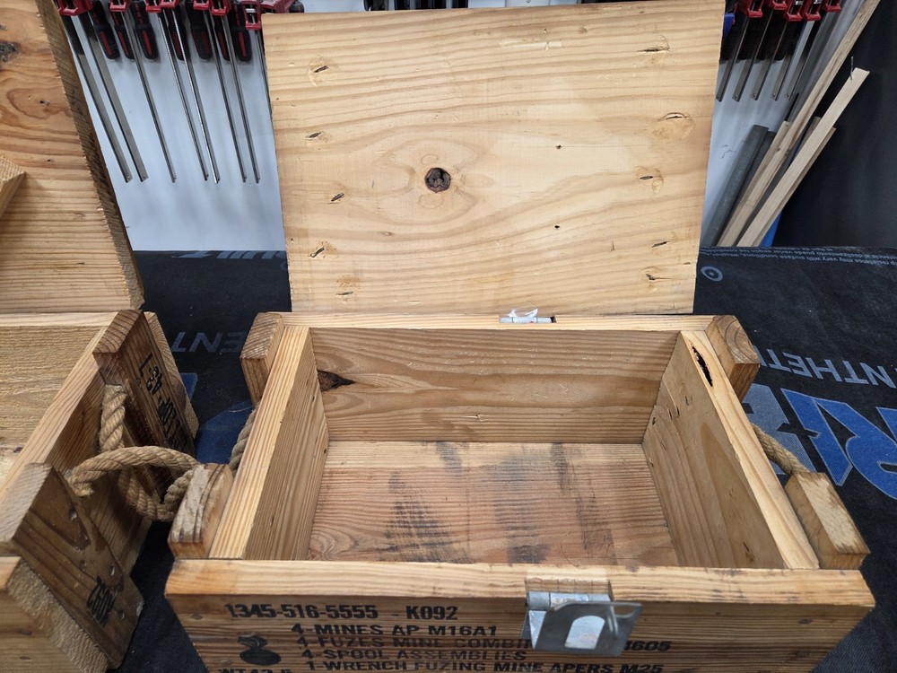 Vintage Wood Ordinance Boxes