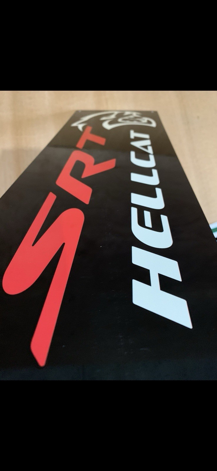 Srt Hellcat Reproduction Sign Garage Service