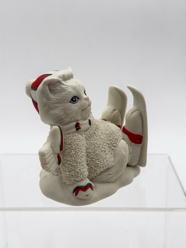 Lefton Kitty Snowflake Skiing 1992 Taiwan