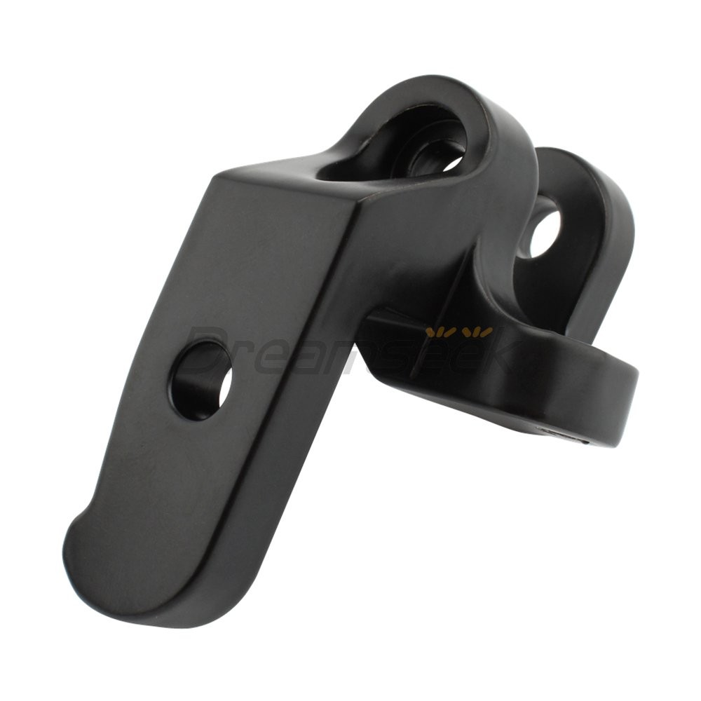 Front Driver Floorboard Relocation Brackets for Harley Road Glide 97-16 Black