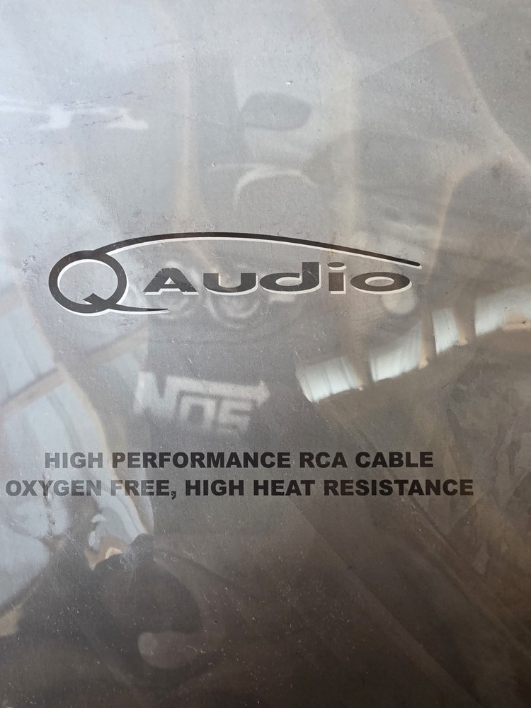 QAudio 12ft Chrome Shielded Rca Jacks Car Audio