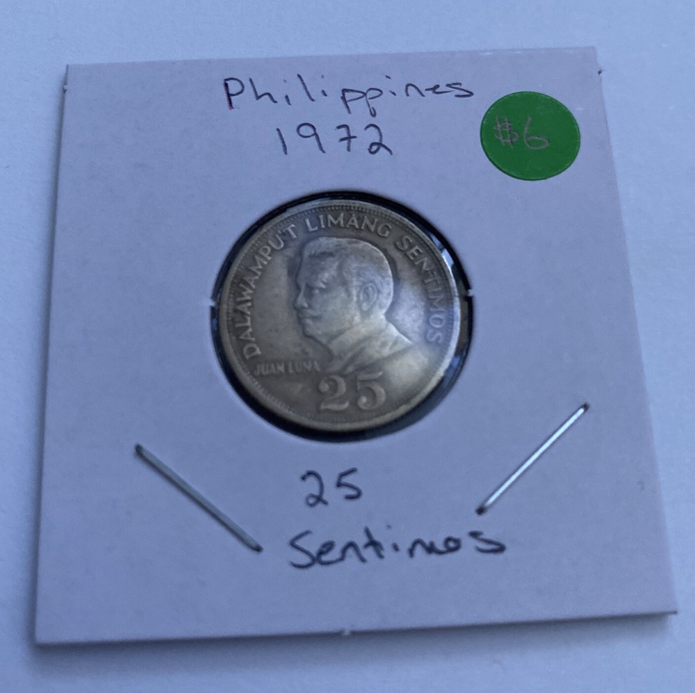 1972 Philippines 25 Sentimos Coin B10