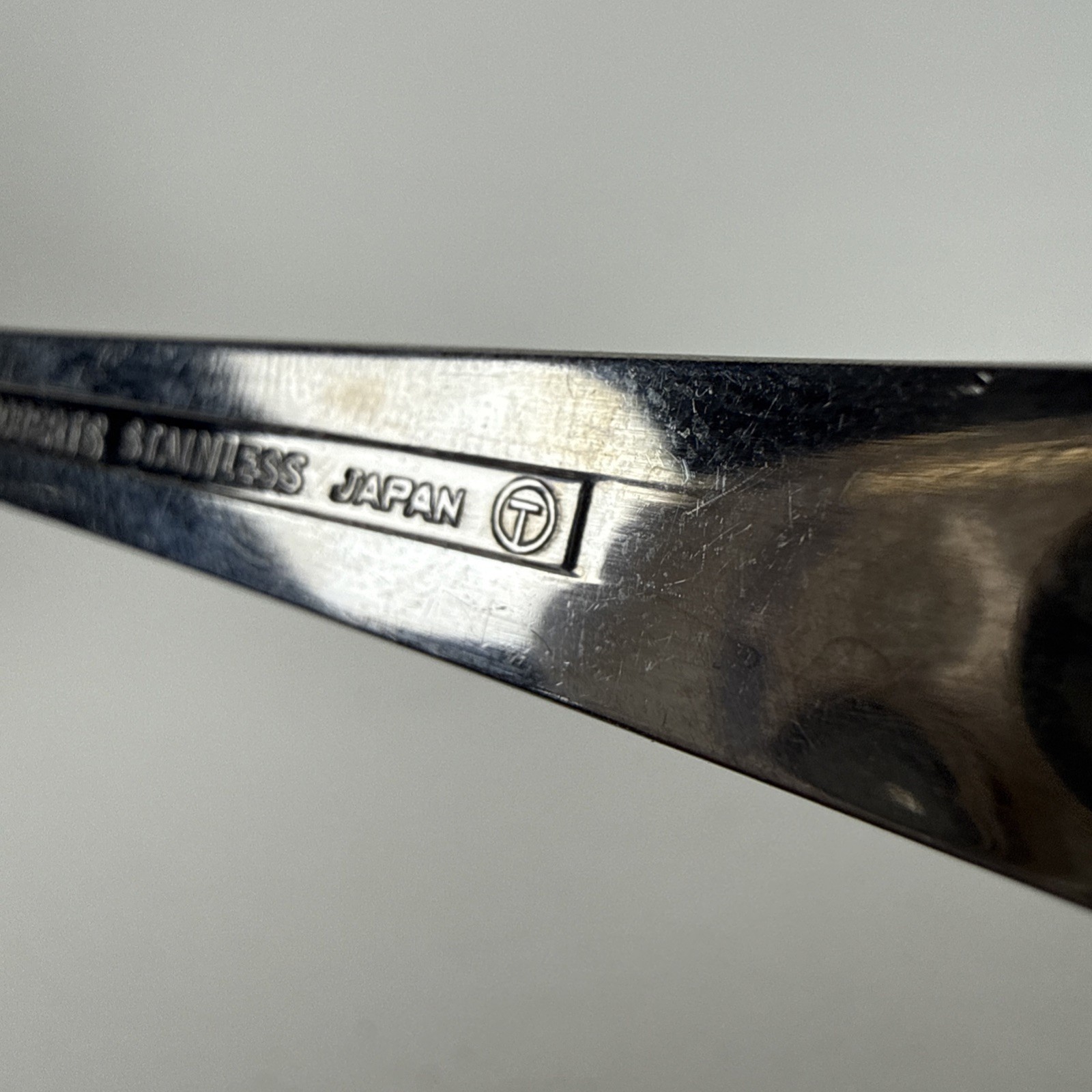 Vtg Stanley Roberts Japan Stainless Steel Serving Set MCM Pierced Spoon Fork 2pc