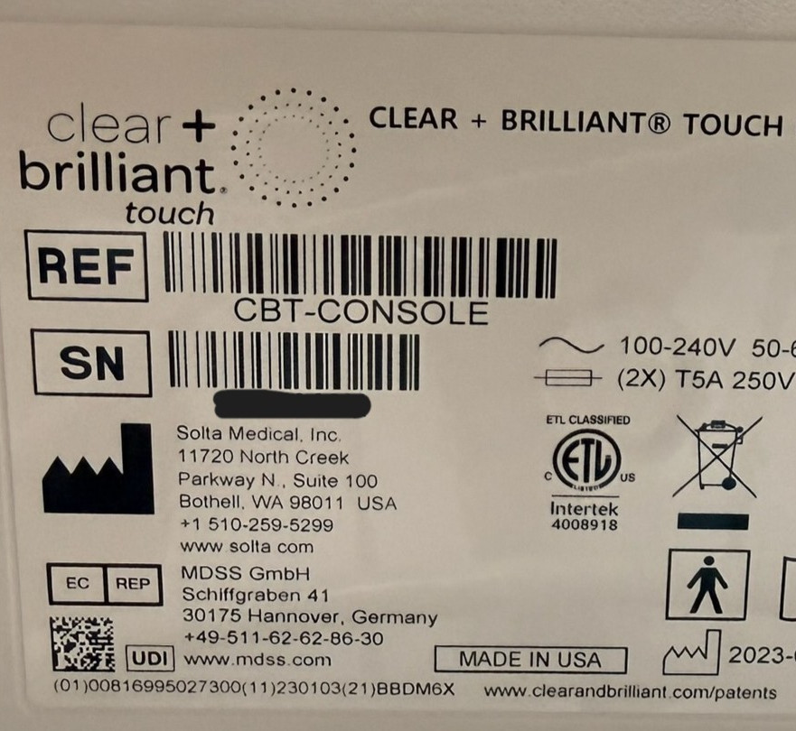 2023 SOLTA Clear & Brilliant Touch