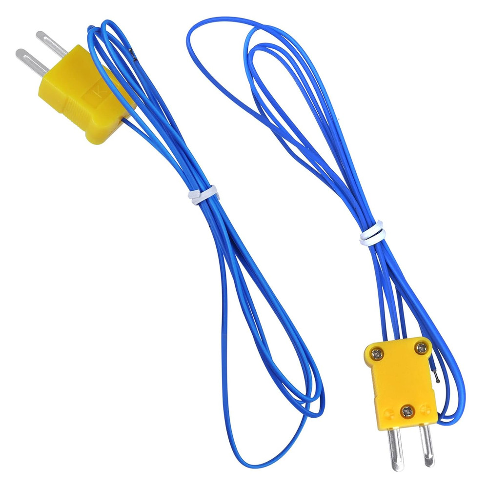 Pack of 2) K-Type Temperature Probe Sensor Mini-Connector Thermocouple（Temperatu