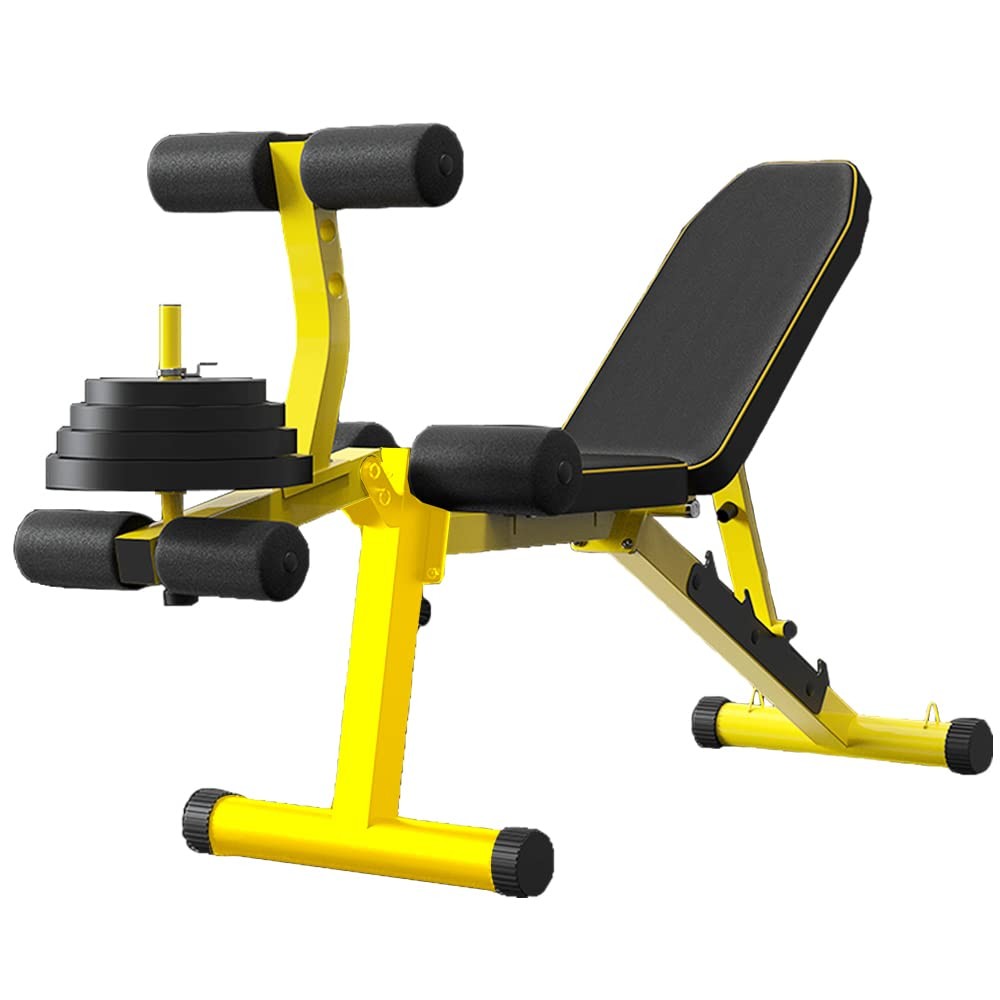 Utility Weight Bench with Leg Extension - Multi-Position Adjustable Bench for...