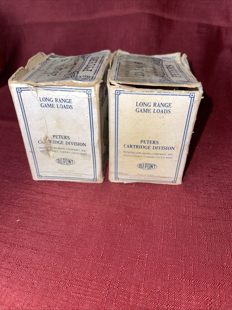2 ~ Vintage long Range Game Loads Peters Box Empty