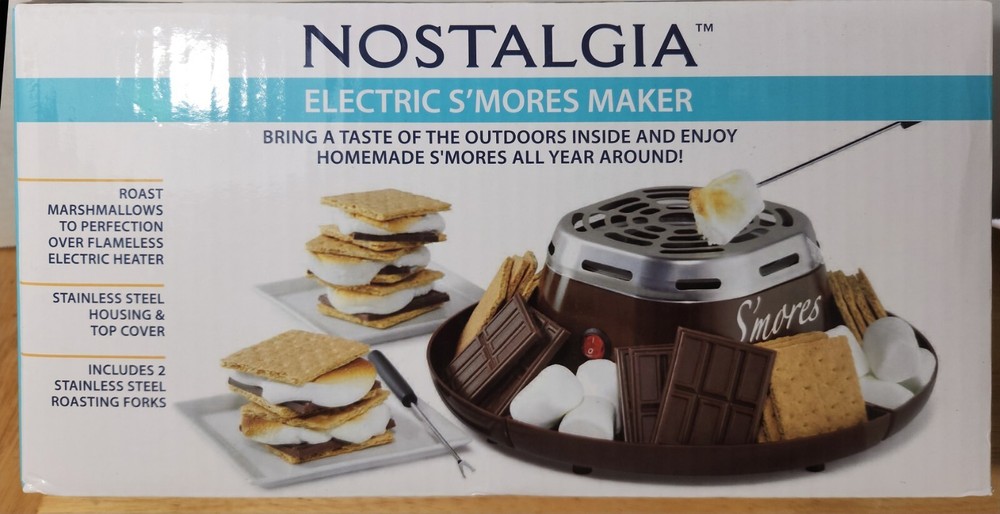 NEW Nostalgia Indoor Electric S'Mores Maker. - Marshmallows!