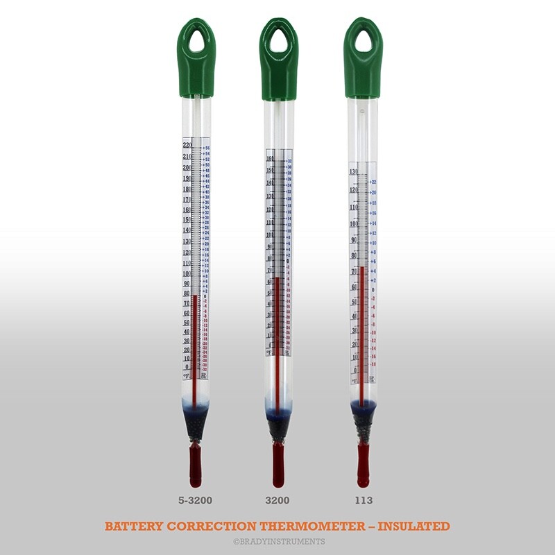 Battery Correction Thermometer – Insulated