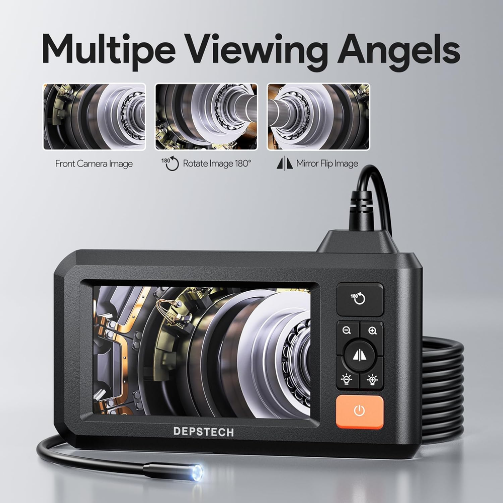 Industrial Borescope with Bluart 3.0 Tech, HD Digital Endoscope Camera Light, I