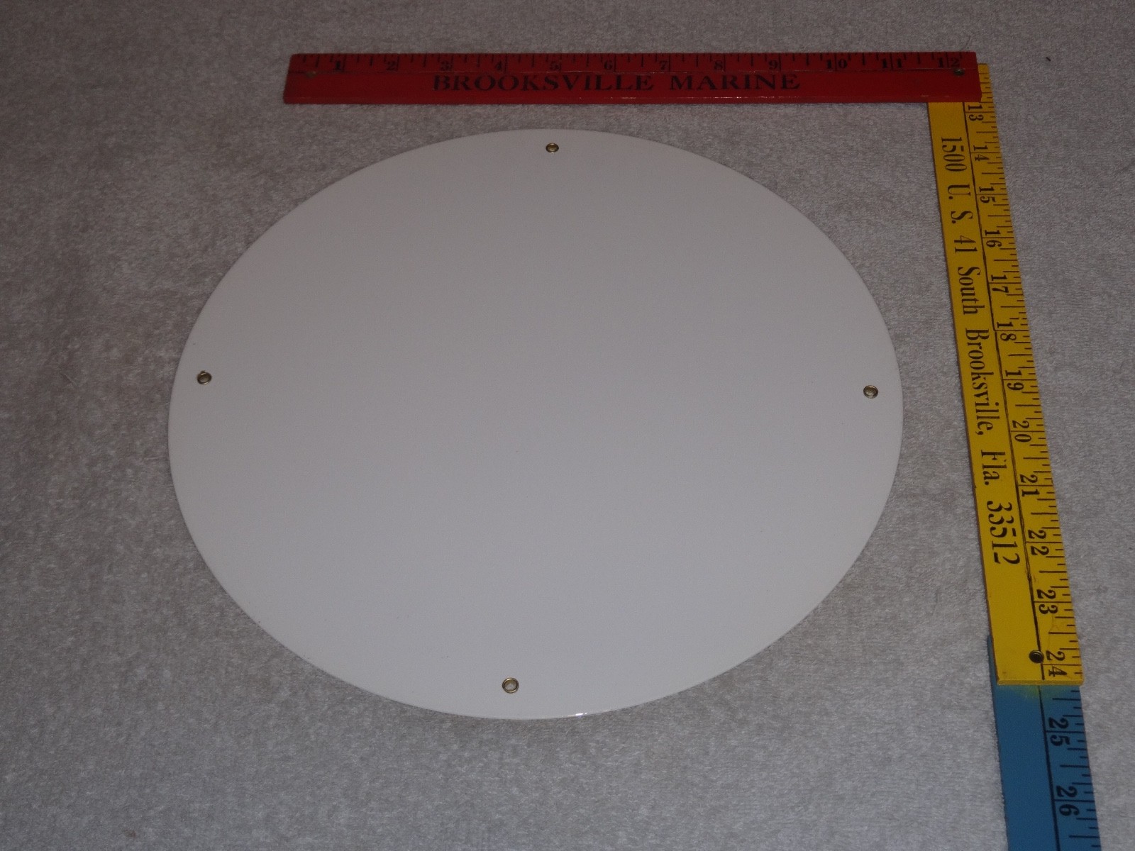 VINTAGE FORD "E" EDSEL 11 3/4" PORCELAIN METAL CAR, TRUCK, GASOLINE & OIL SIGN E