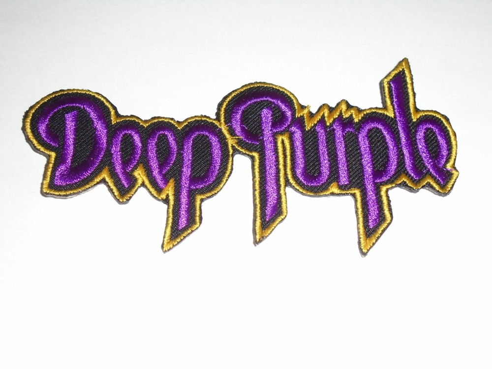 DEEP PURPLE IRON ON EMBROIDERED PATCH