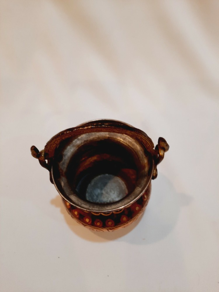 Metal Work Kettle With Handle Middle Eastern Style