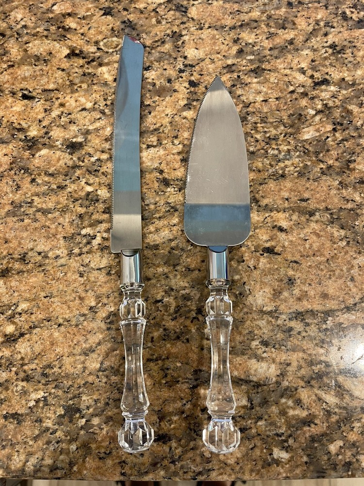 Crystal Wedding Cake Knife & Server Lifter
