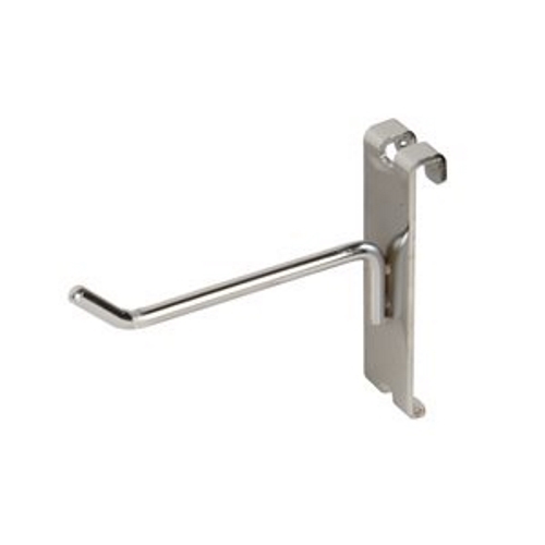 Only Hangers 4" Chrome Hooks For Gridwall or Mini Grid Cube Displays - 24 pcs