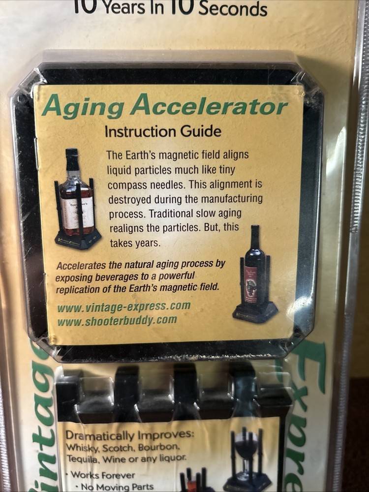 Vintage express aging accelerator ages beverages OMEGA